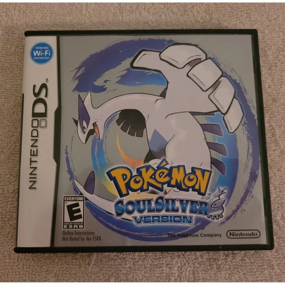 Pokemon Soul Silver Version Case and Manual W/Inserts